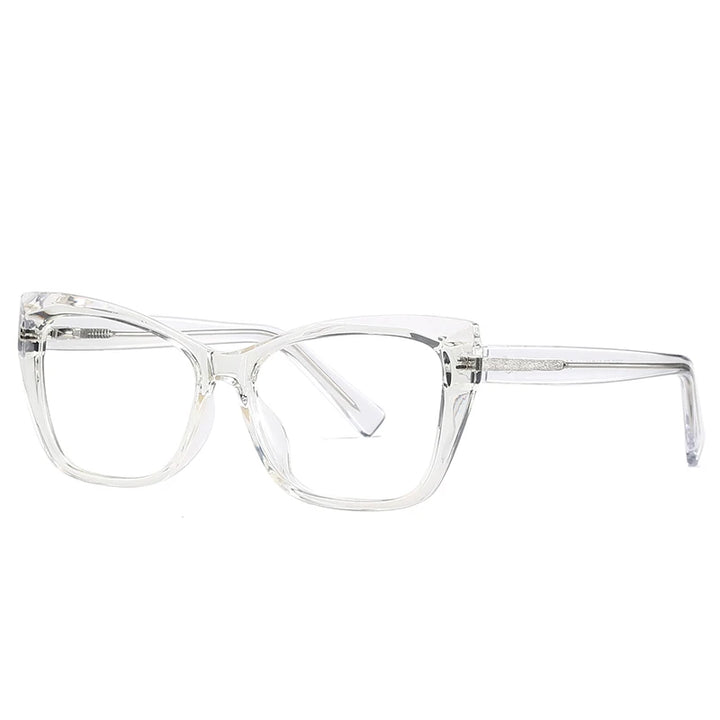 Hotochki Women's Full Rim Square Tr 90 Eyeglasses 942002 Full Rim Hotochki Transparent