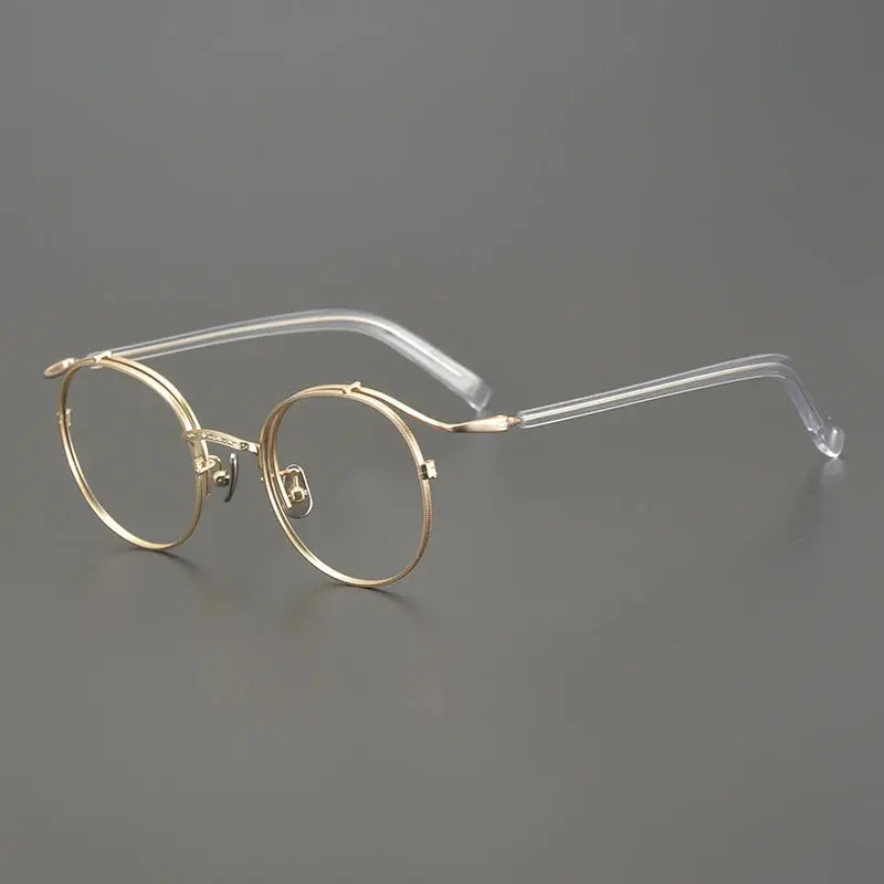 Bobbie Full Rim 445022 Unisex Titanium Oval Round Frames FuzWeb