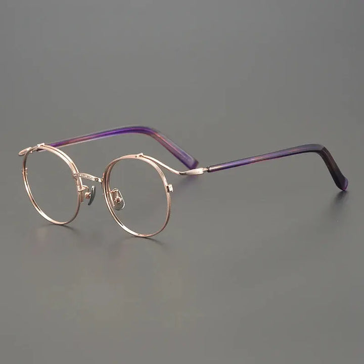Bobbie Full Rim 445022 Unisex Titanium Oval Round Frames FuzWeb
