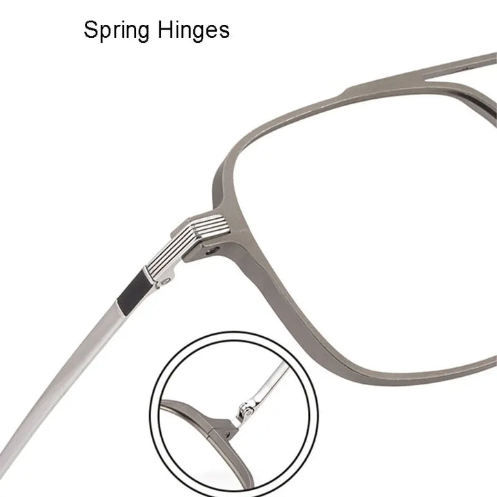 Handoer Unisex Full Rim Big Alloy Prescription Eyeglasses 5053 size chart