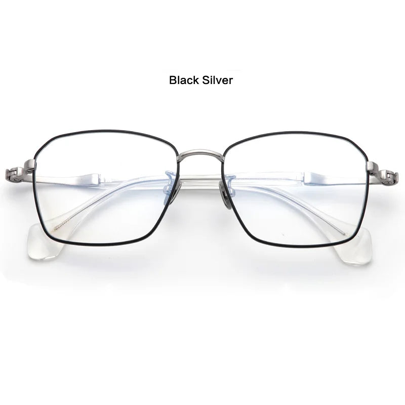Muzz M1065 unisex square pure titanium prescription eyeglasses — view 4