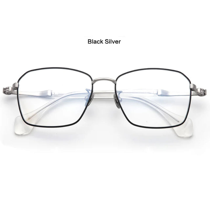 Muzz M1065 unisex square pure titanium prescription eyeglasses — view 4