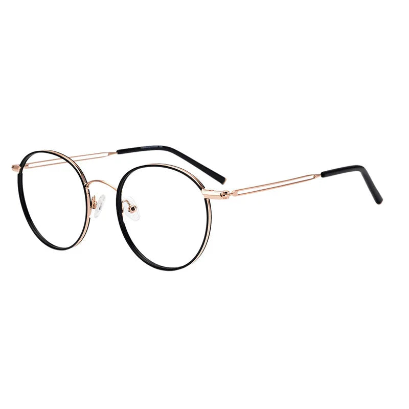 Aimee Unisex Full Rim Round Titanium Acetate Eyeglasses