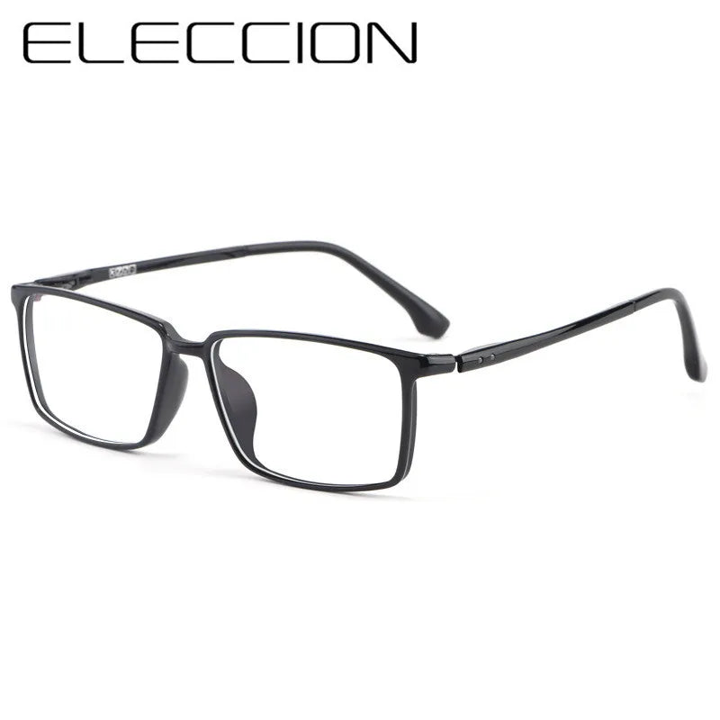 Eleccion Unisex Full Rim Square Ultem Eyeglasses 9810 Full Rim Eleccion