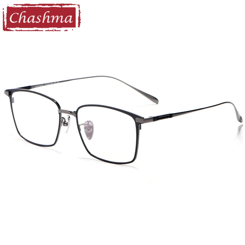 Chashma Ochki Women's Full Rim Square Titanium Eyeglasses 18317