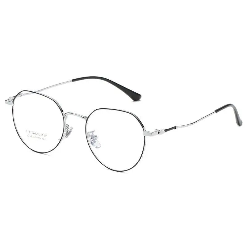 Kocolior Unisex Full Rim Oval Titanium Eyeglasses 2255 Full Rim Kocolior   