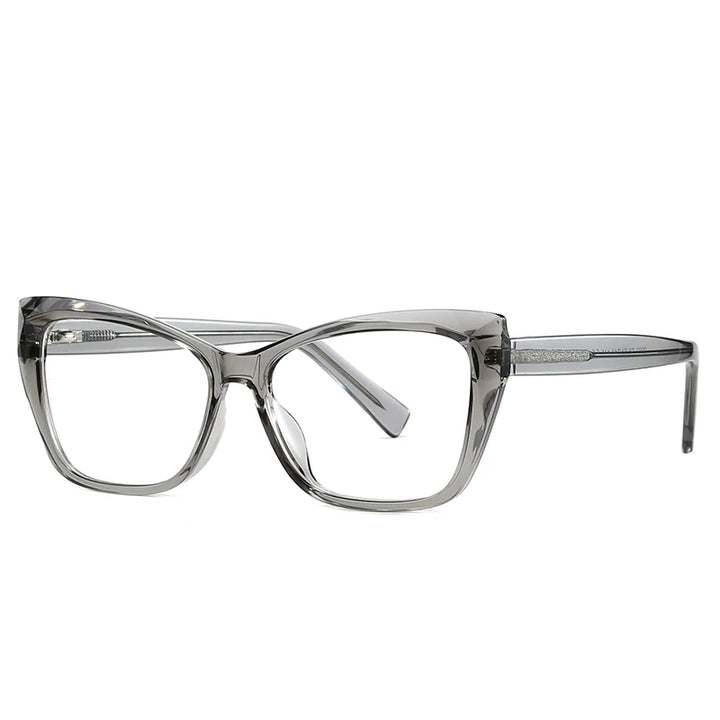 Hotochki Women's Full Rim Square Tr 90 Eyeglasses 942002 Full Rim Hotochki GRAY