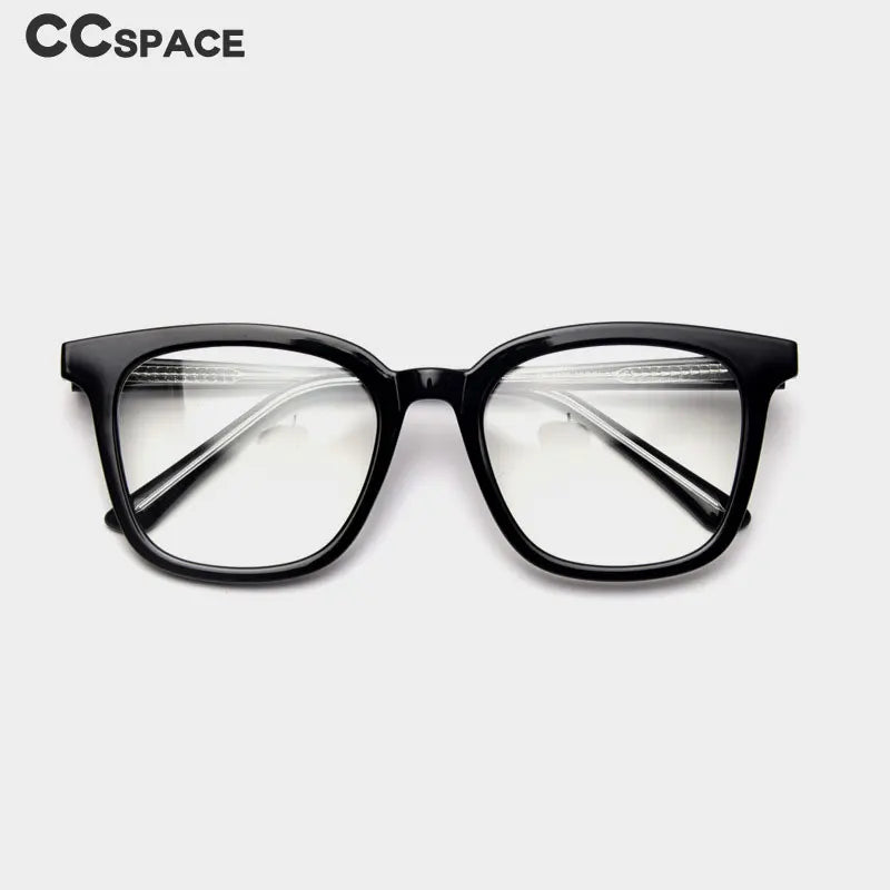 CCSpace Unisex Full Rim Square Tr 90 Titanium Frame Eyeglasses 49863 Full Rim CCspace   