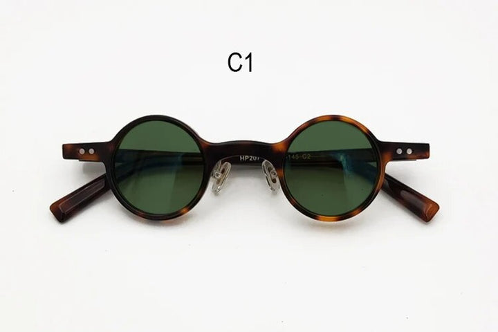 Unisex Round Acetate Frame Polarized Sunglasses Sunglasses Yujo C1 China 