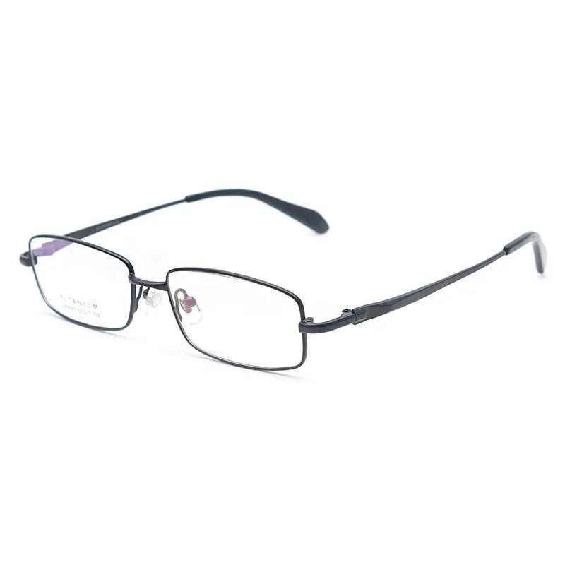 Handoer Men's Full Rim Square Titanium Eyeglasses H9867 Full Rim Handoer   