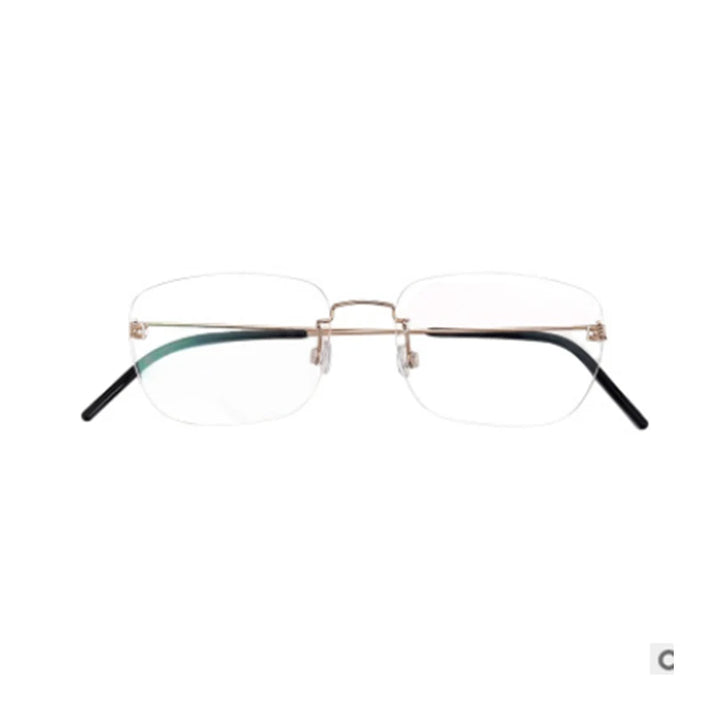 Aimee Unisex Rimless Square Titanium Eyeglasses 19900 Rimless Aimee   