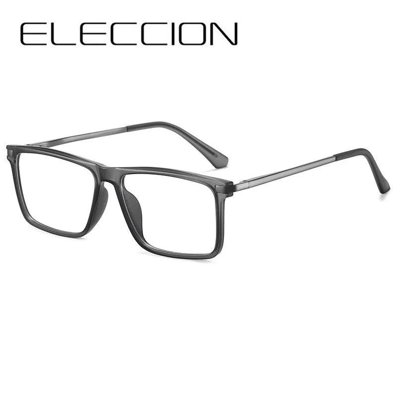 Eleccion Women's Full Rim Square Tr 90 Titanium Eyeglasses 95859