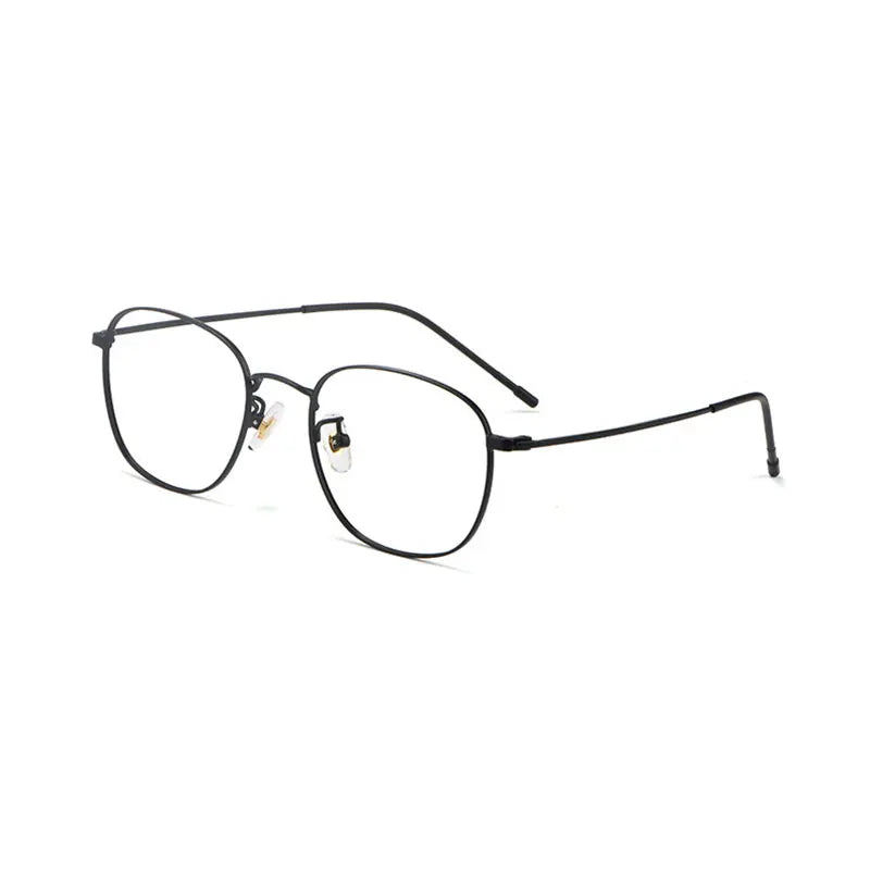 Hotony Unisex Full Rim Round Beta Titanium Prescription Eyeglasses 8822X size chart