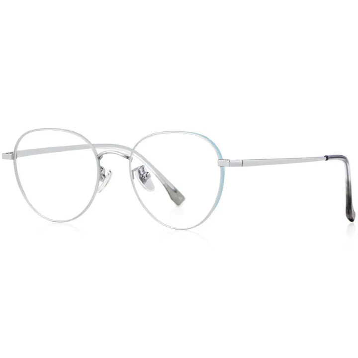 Hotony Unisex Full Rim Beta Titanium Prescription Eyeglasses T3927 size chart