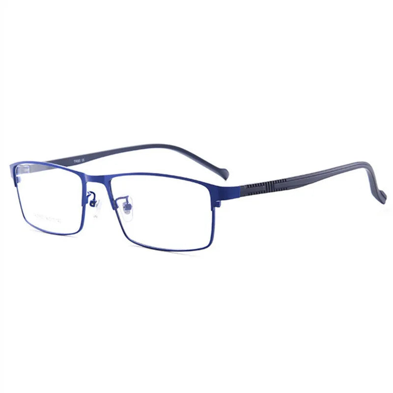 Kocolior Unisex Full Rim Square Alloy Hyperopic Reading Glasses 8825 Reading Glasses Kocolior Blue +25 