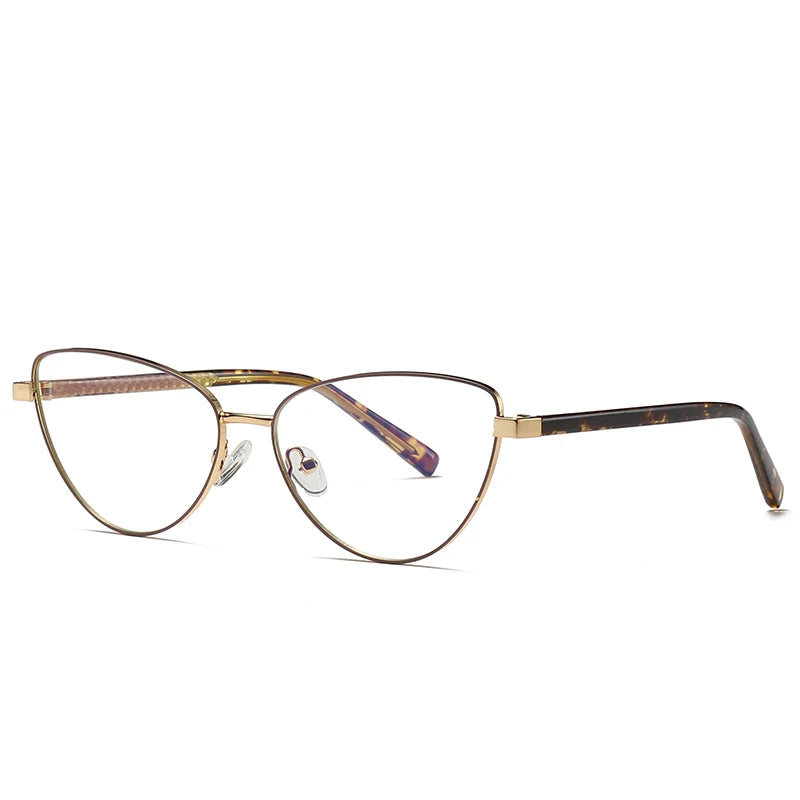 Oveliness Women's Full Rim Oval Cat Eye Alloy Eyeglasses 83006