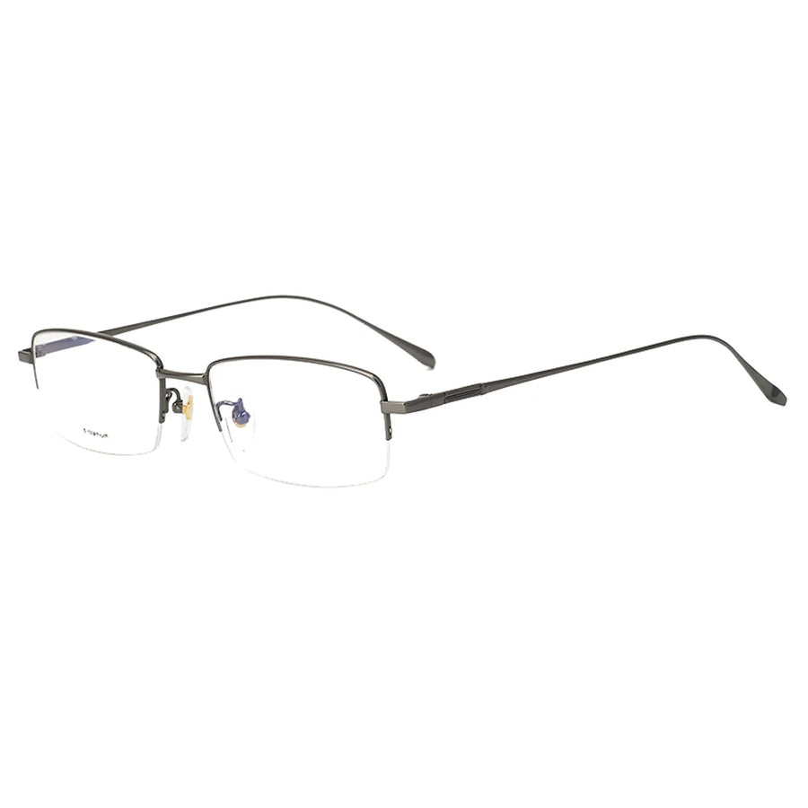 Aimee Unisex Semi Rim Square Titanium Eyeglasses 1231 Semi Rim Aimee   