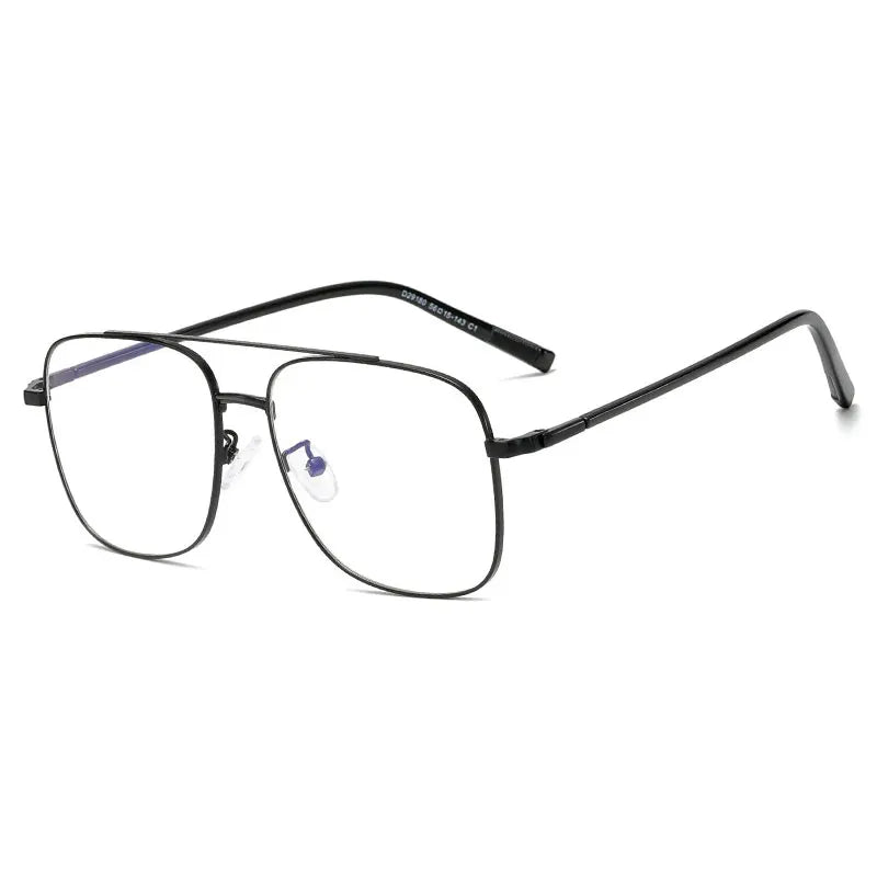 Hotony Women's Full Rim Square Double Bridge Alloy Eyeglasses 291804