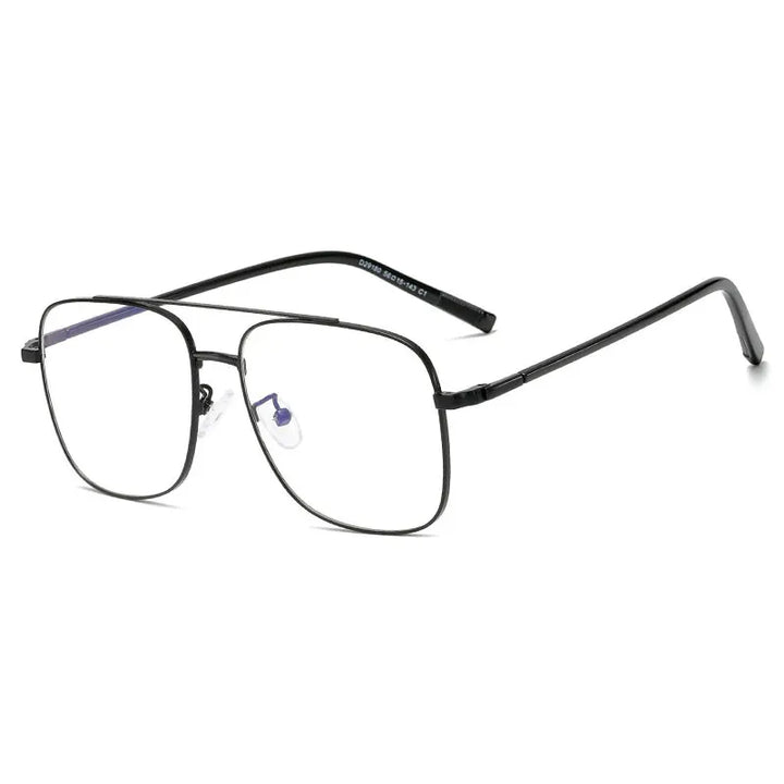 Hotony Women's Full Rim Square Double Bridge Alloy Eyeglasses 291804