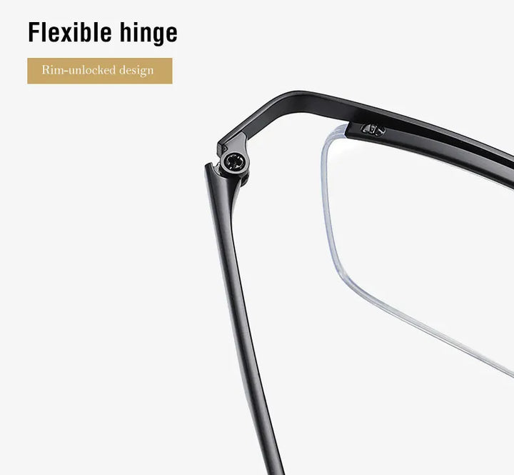 Hotochki 5910 men's semi rim alloy prescription eyeglasses — view 17