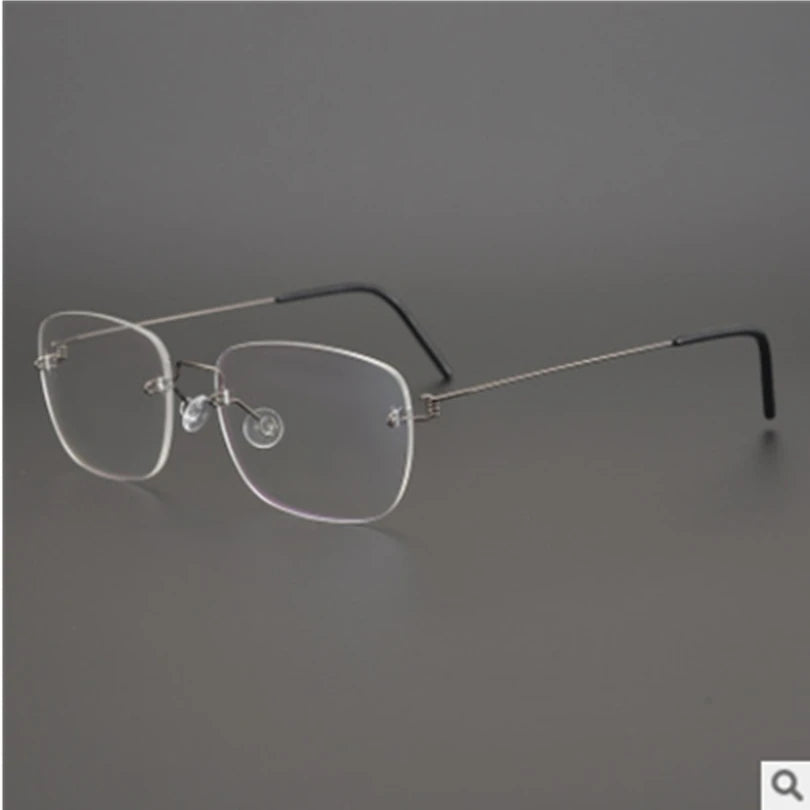 Aimee Unisex Rimless Square Titanium Eyeglasses 19900 Rimless Aimee   