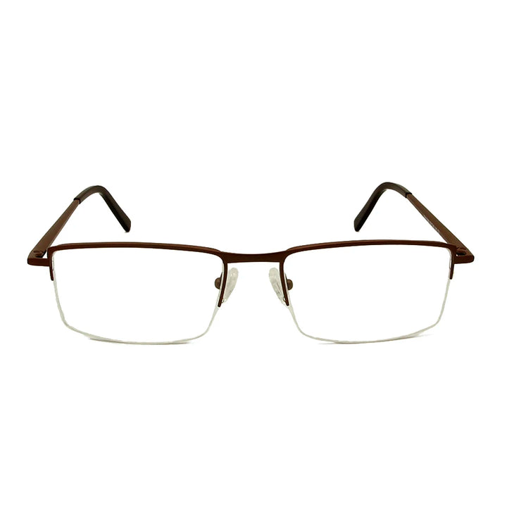 Esnbie Men's Semi Rim Square Titanium Eyeglasses 17095 Semi Rim Esnbie   