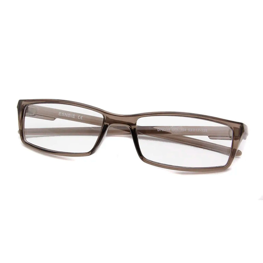 Esnbie Unisex Full Rim Square Tr 90 Titanium Eyeglasses 78219 Full Rim Esnbie   