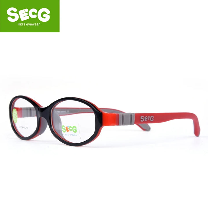 Secg Unisex Youth's Full Rim Round Tr 90 Silicone Eyeglasses 3029 Full Rim Secg C3  