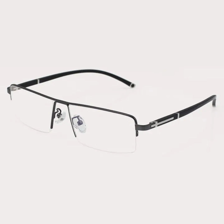 Reven Jate Women's Semi Rim Square Alloy Eyeglasses 56200