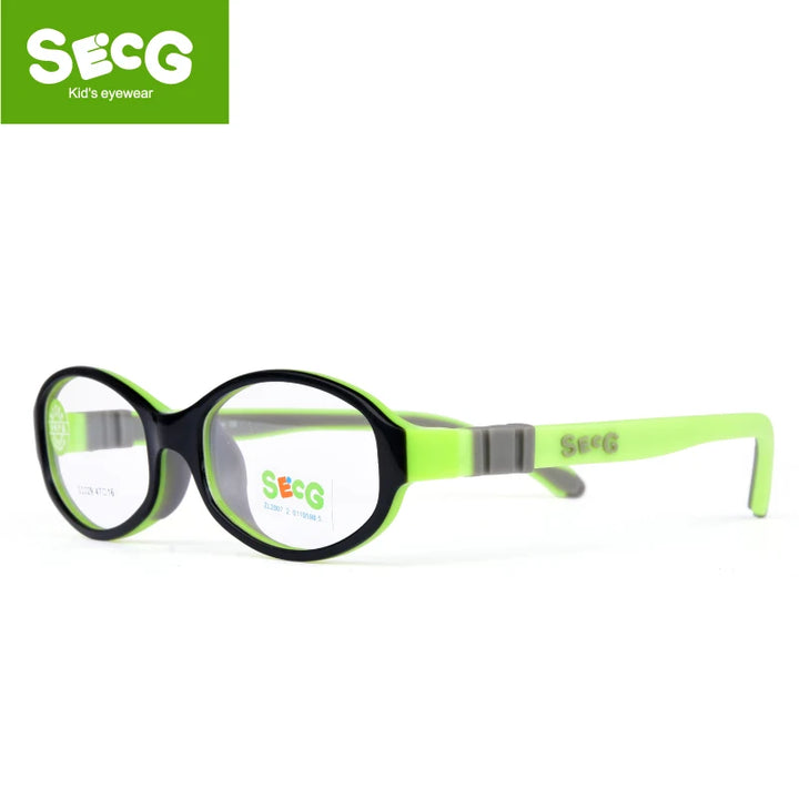 Secg Unisex Youth's Full Rim Round Tr 90 Silicone Eyeglasses 3029 Full Rim Secg C31  