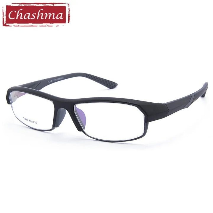 Men's Eyeglasses 1805 Korea Sport TR90 Sport Eyewear Chashma Black with Gray  