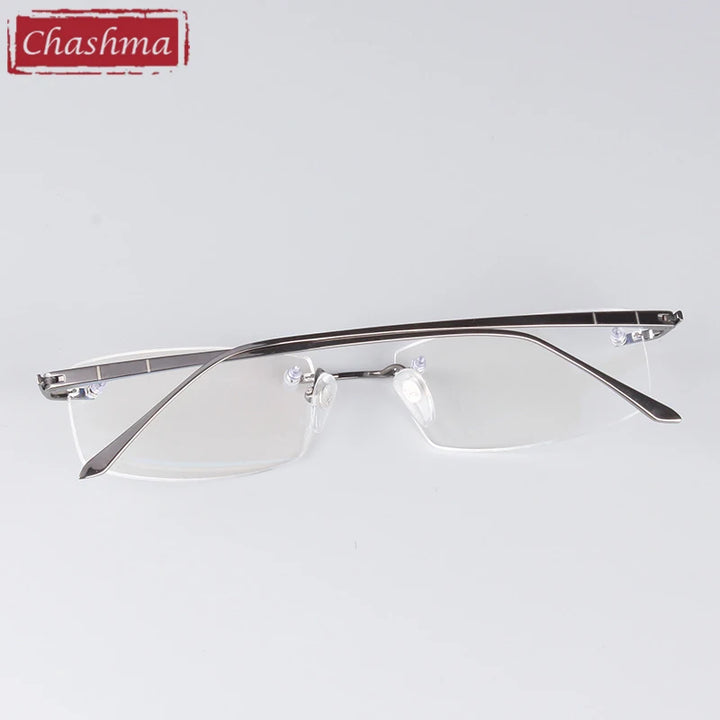 Chashma Women's Rimless Square Titanium Eyeglasses 6379 Rimless Chashma   