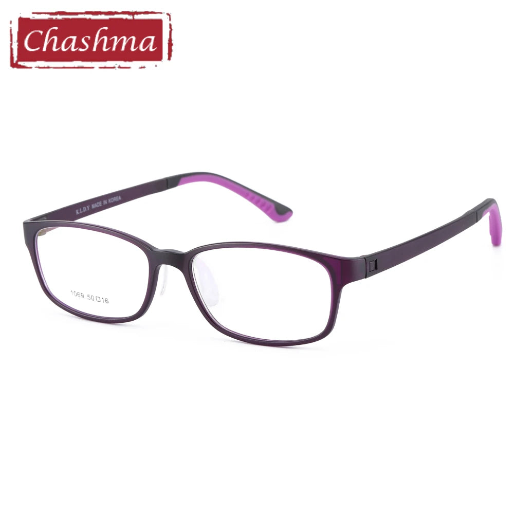 Chashma Ochki Women's Full Rim Oval Square Tr 90 Titanium Eyeglasses 10694