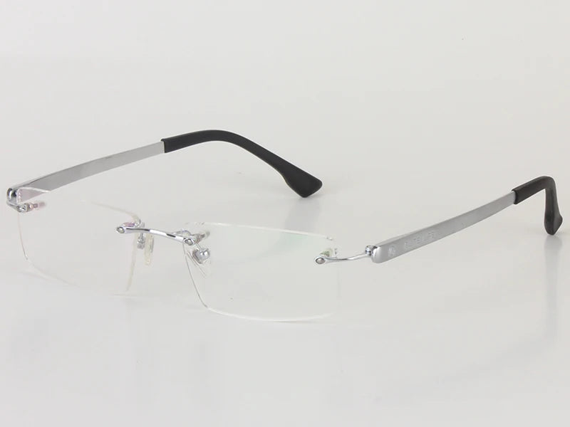 Chashma Ottica Women's Rimless Square Titanium Eyeglasses 17018