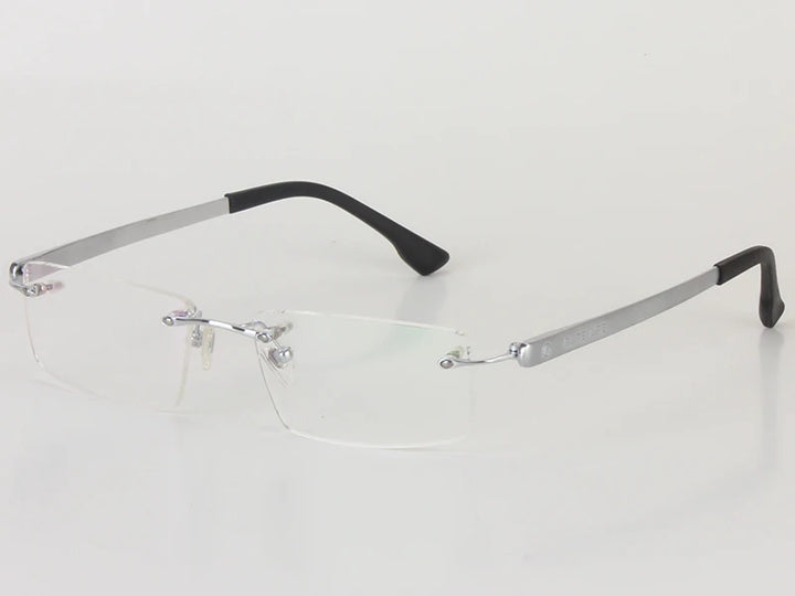 Chashma Ottica Women's Rimless Square Titanium Eyeglasses 17018