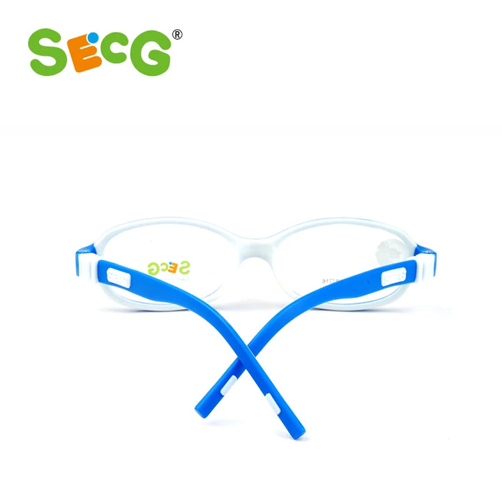 Secg Unisex Children's Full Rim Oval Tr 90 Titanium Eyeglasses 3248 Full Rim Secg   