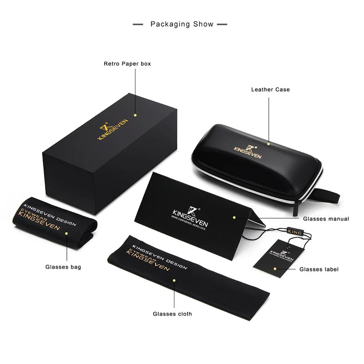 Kingsven Women's Full Rim Square Walnut Wood Sunglasses Nw5504