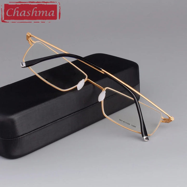 Chashma Women's Full Rim Square Titanium Eyeglasses 58074