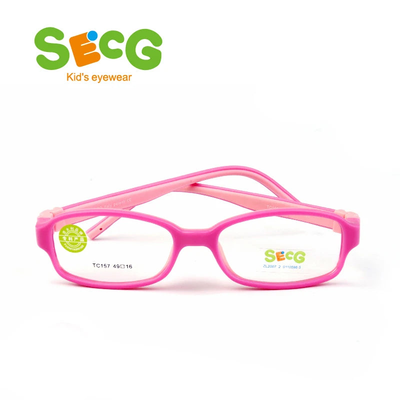 Secg Unisex Youth Full Rim Square Tr 90 Rubber Eyeglasses 3157 Full Rim Secg   