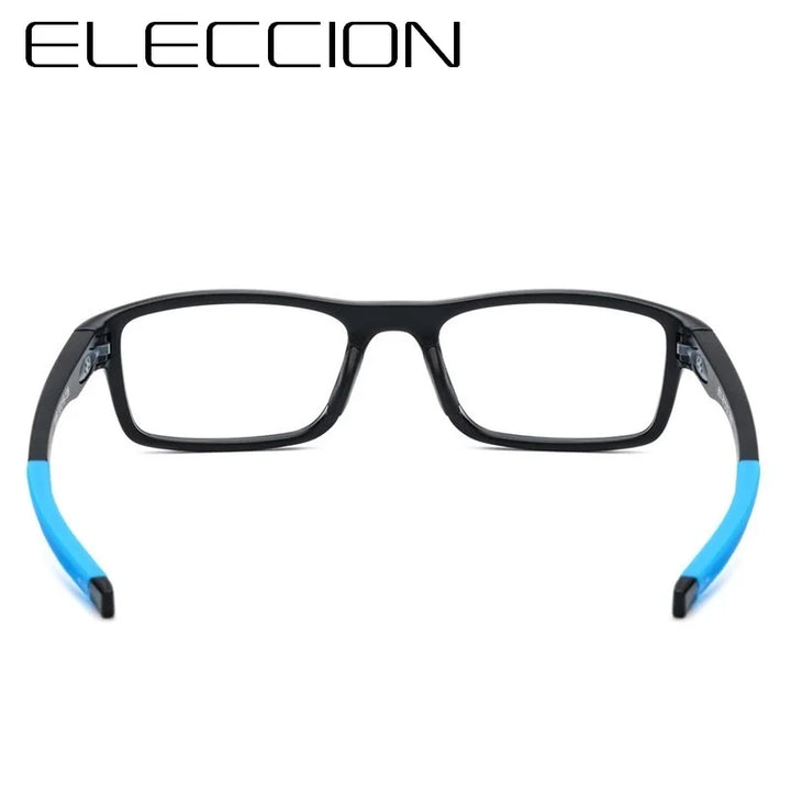 Eleccion Unisex Full Rim Square Tr 90 Titanium Sport Eyeglasses 17206 Full Rim Eleccion