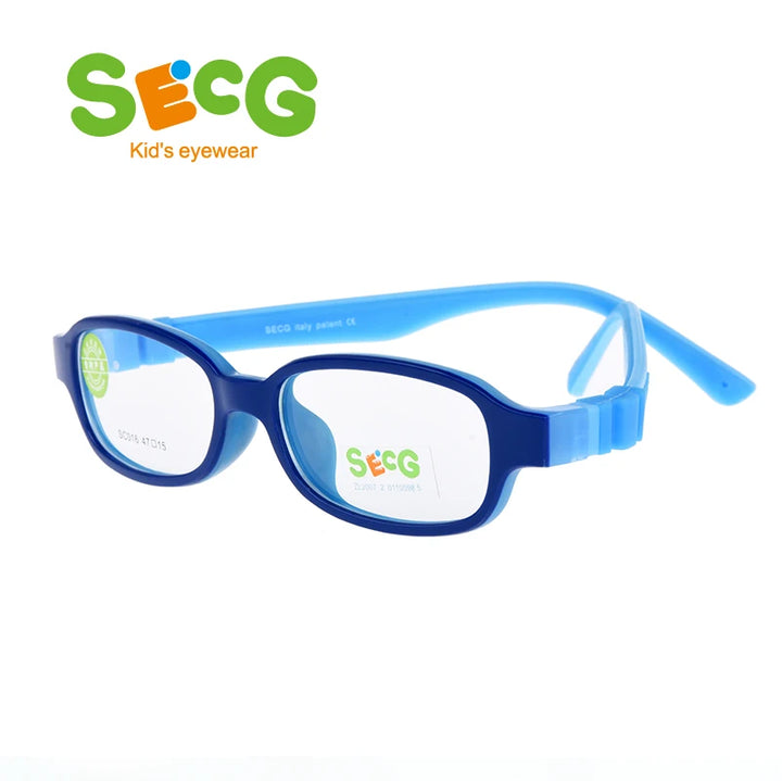 Secg Unisex Youth's Full Rim Oval Tr 90 Silicone Eyeglasses 3016 Full Rim Secg   