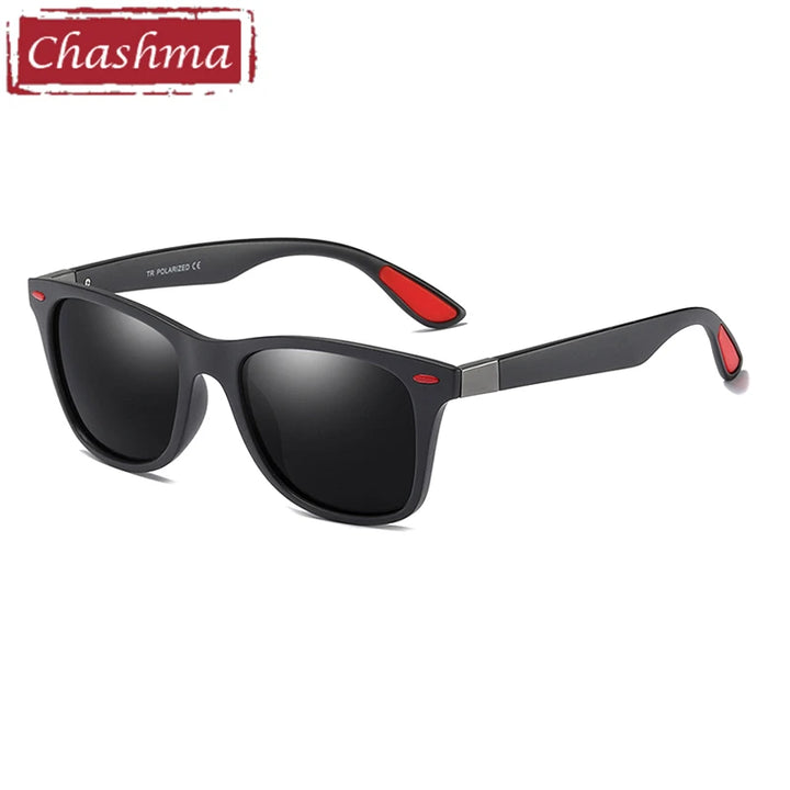 Chashma Ottica Unisex Full Rim Square Tr 90 Titanium Sunglasses 214497