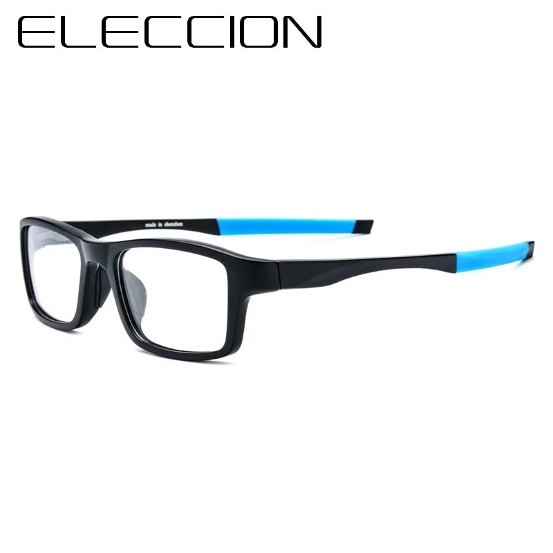 Eleccion Unisex Full Rim Square Tr 90 Titanium Sport Eyeglasses 17206 Full Rim Eleccion