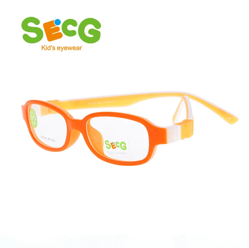 Secg Unisex Youth's Full Rim Oval Tr 90 Silicone Eyeglasses 3016 Full Rim Secg c75  