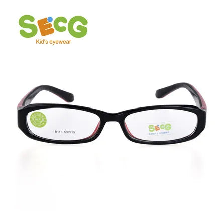 Secg Unisex Youth's Full Rim Rectangle Tr 90 Silicone Eyeglasses 2113 Full Rim Secg   