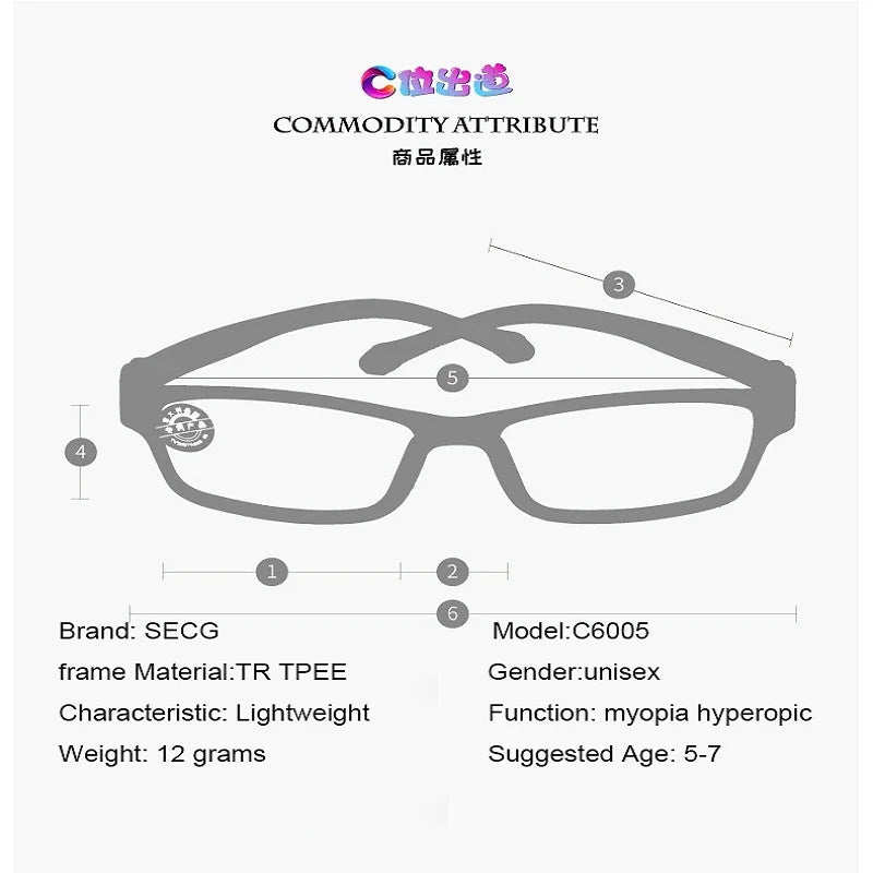 Secg Unisex Youth's Full Rim Oval Tr 90 Silicone Eyeglasses 36005 Full Rim Secg   