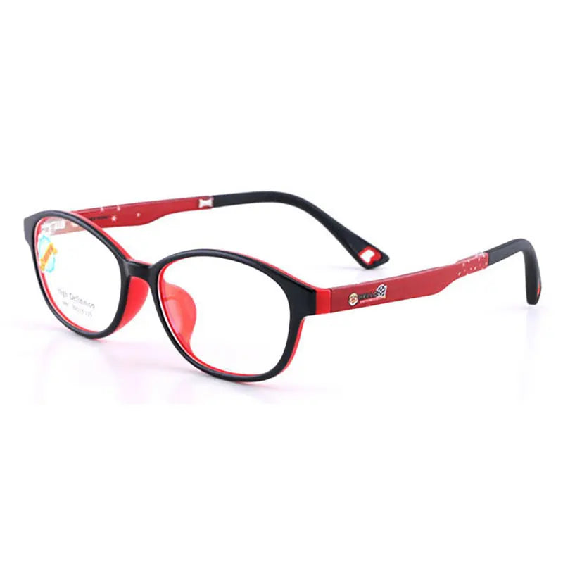 Reven Jate Unisex Youth's Full Rim Oval Square Tr 90 Eyeglasses 56914