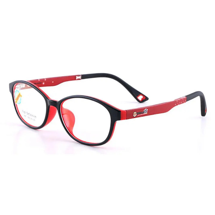 Reven Jate Unisex Youth's Full Rim Oval Square Tr 90 Eyeglasses 56914