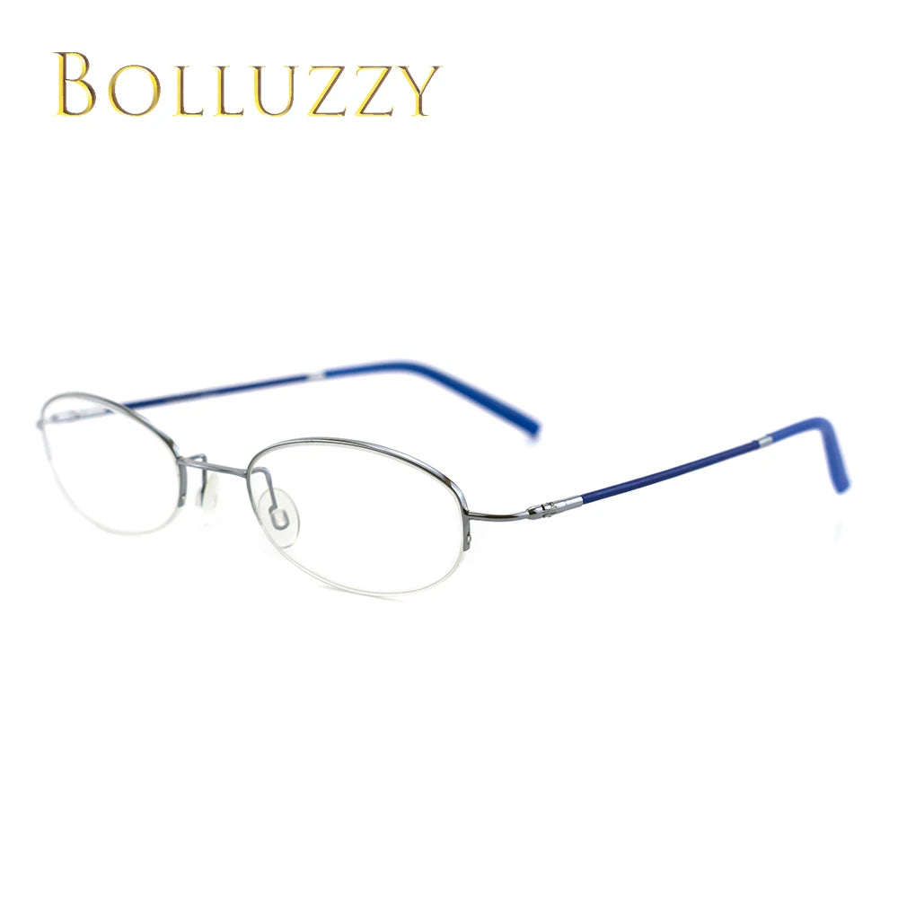 Bolluzzy Youth's Unisex Rimless Oval Alloy Eyeglasses 7122 Rimless Bolluzzy   