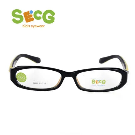 Secg Unisex Youth's Full Rim Rectangle Tr 90 Silicone Eyeglasses 2113 Full Rim Secg   